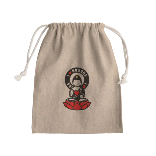 I ♡ BUDDHA Mini Drawstring Bag