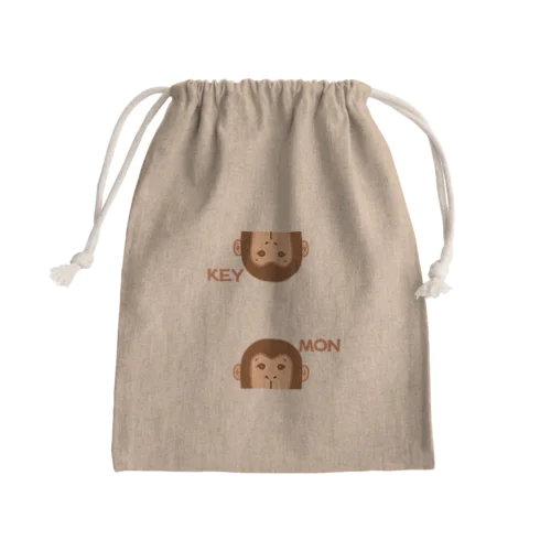 キーとモン Mini Drawstring Bag