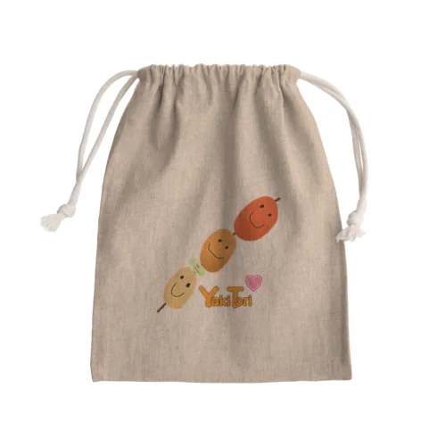 やきとり！ Mini Drawstring Bag