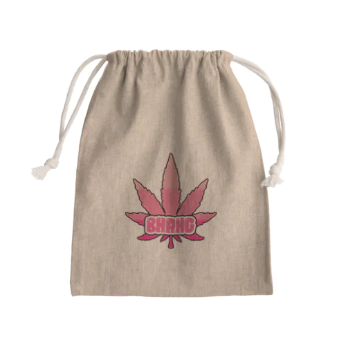 bhangロゴグッズ Mini Drawstring Bag