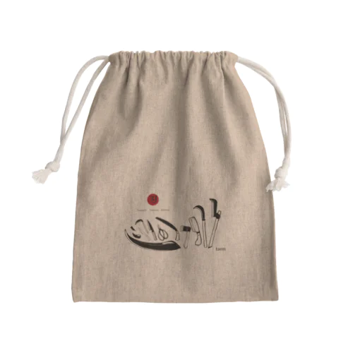 刃物マーケット Mini Drawstring Bag