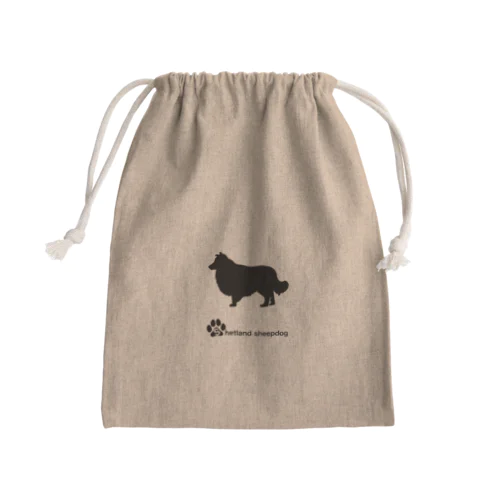 シェトランドシープドック Mini Drawstring Bag