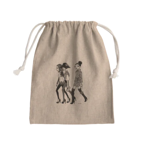 HEY LADIES!  Mini Drawstring Bag