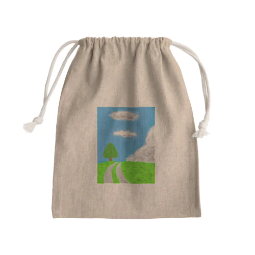 田舎道 Mini Drawstring Bag