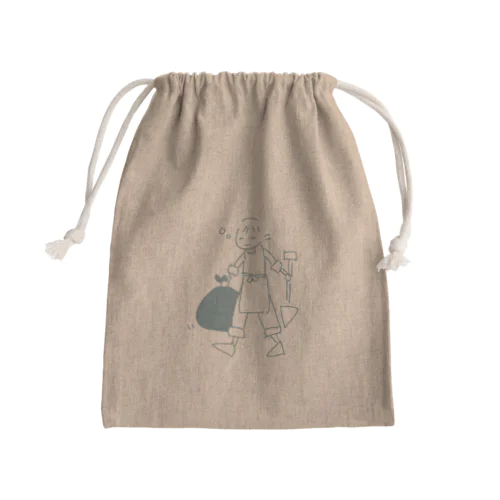 仕事帰りのお花屋さん Mini Drawstring Bag