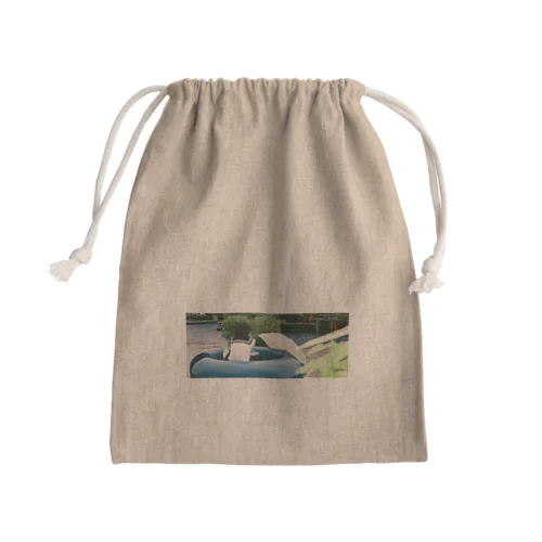かっこつけ Mini Drawstring Bag