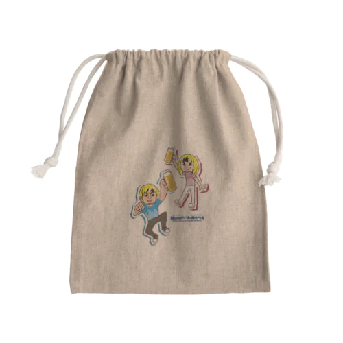 飲み会ノミカタｘ新久保だいすけ 書き下ろしイラストA Mini Drawstring Bag