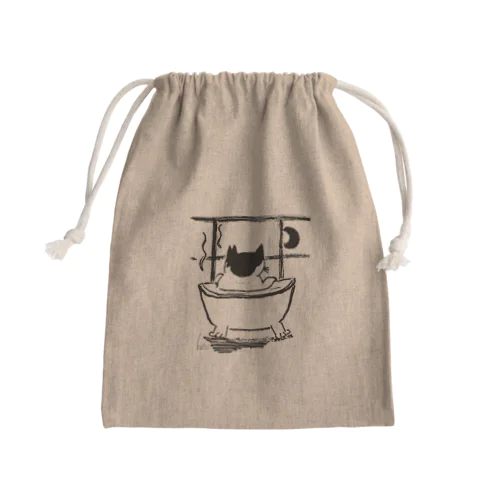 SHABBAT MOON  Mini Drawstring Bag