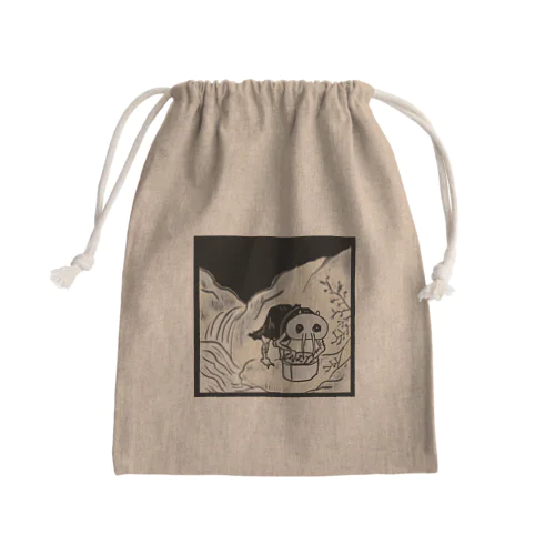 「小豆洗い」 Mini Drawstring Bag