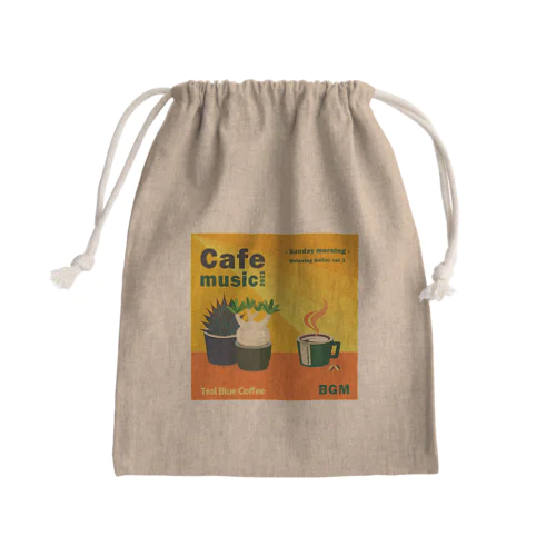 Cafe music2023 -Sunday morning- Mini Drawstring Bag