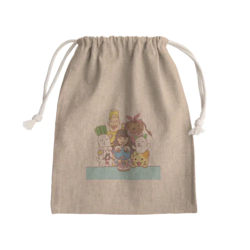 キャラキャラ誕生日会 Mini Drawstring Bag