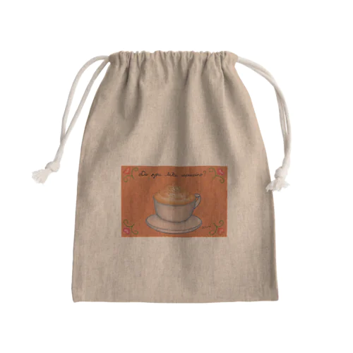 capuccino Mini Drawstring Bag