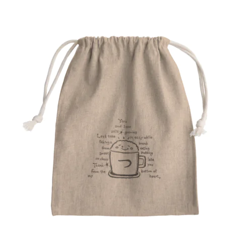 つむじん。 Mini Drawstring Bag