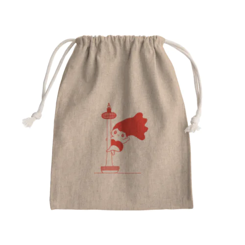 ポールダンスリラ子ちゃん Mini Drawstring Bag