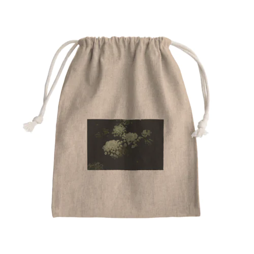 lace flour Mini Drawstring Bag