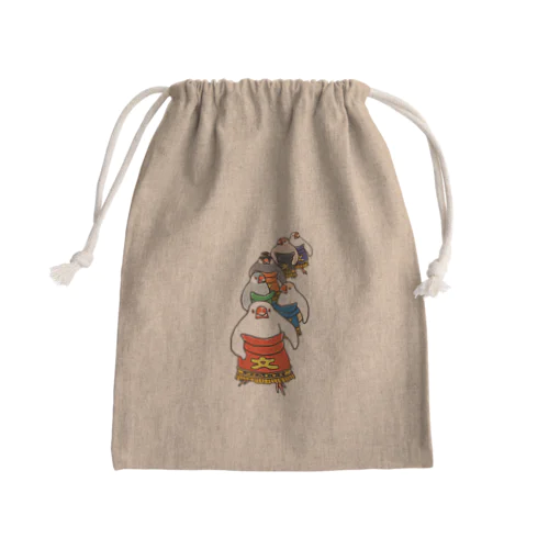 文鳥力士　土俵入り Mini Drawstring Bag