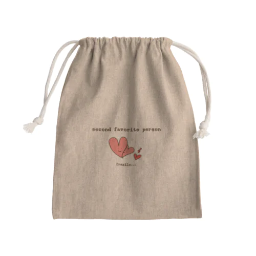 second favorite person Mini Drawstring Bag