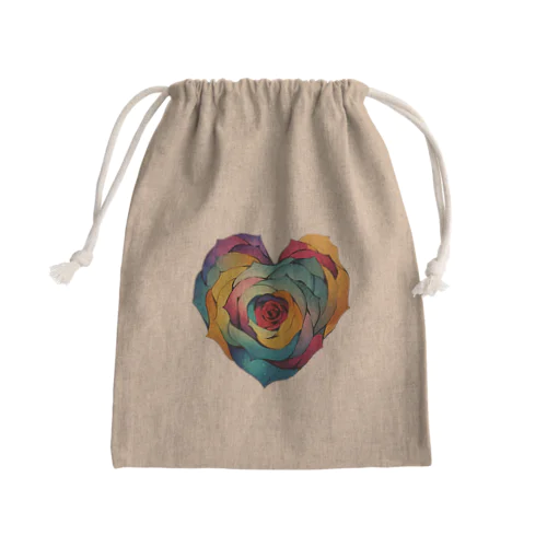 愛と薔薇の関係性 Mini Drawstring Bag