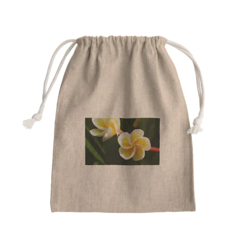 Flower of the Heart　プルメリア Mini Drawstring Bag