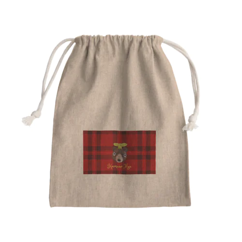 くまのムー 旅のおとも Mini Drawstring Bag