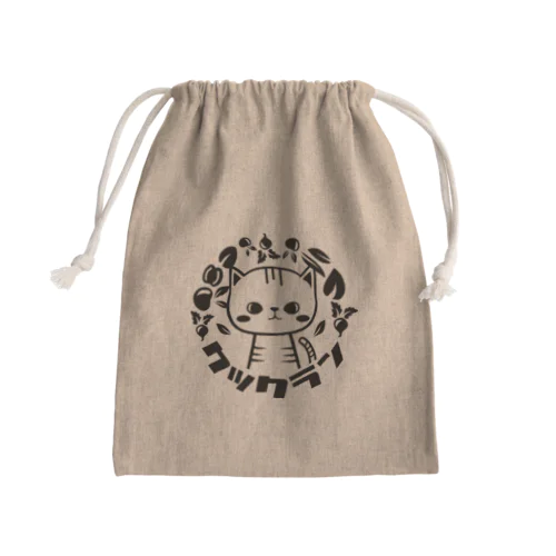 クックラン　ロゴ入り巾着袋 Mini Drawstring Bag