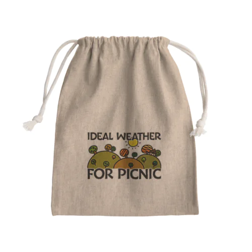 IDEAL WEATHER FOR PICNIC/行楽日和 Mini Drawstring Bag