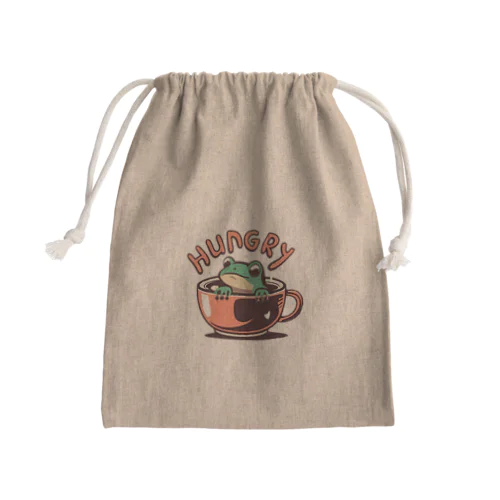 ほっとひとかえる = げこる = Mini Drawstring Bag