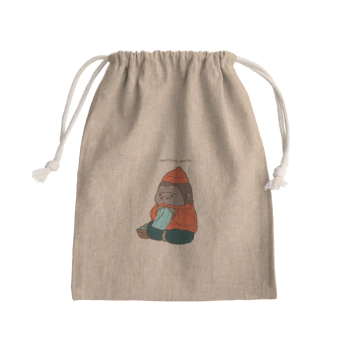 ニッティングゴリラ Mini Drawstring Bag