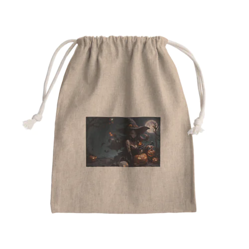 ハロウィン　魔女 Mini Drawstring Bag