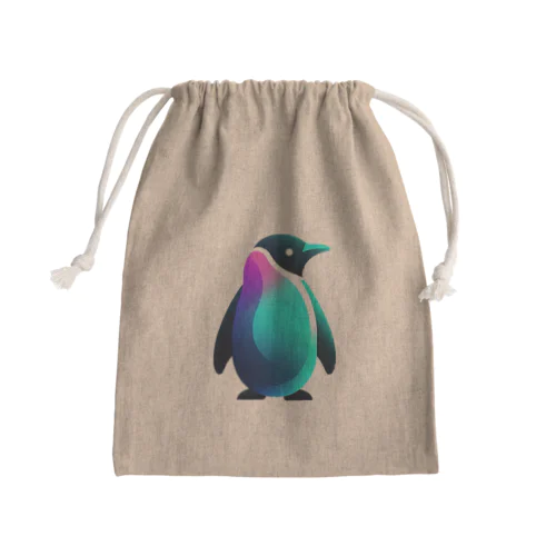 スタイリッシュペンギン Mini Drawstring Bag