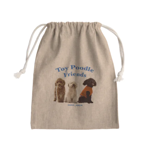Toy Poodle Friends Mini Drawstring Bag