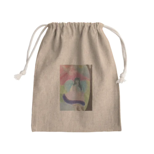 夜明けのエンジェル  Mini Drawstring Bag