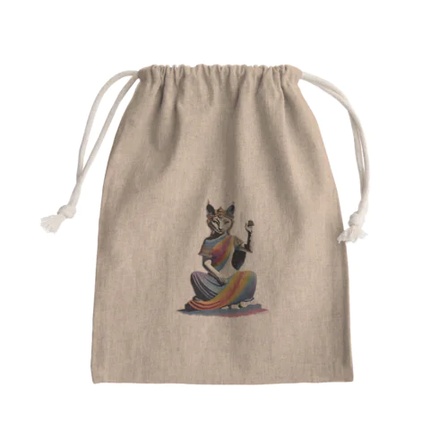 猫神レインボー Mini Drawstring Bag