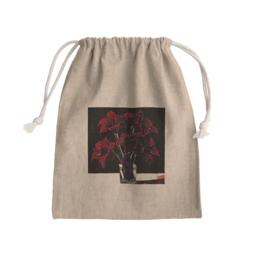 サイケデリックなアマリリス Mini Drawstring Bag