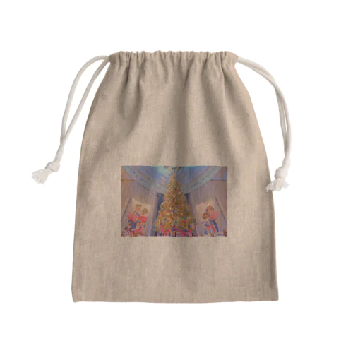 Christmas Tree at Chicago Mini Drawstring Bag