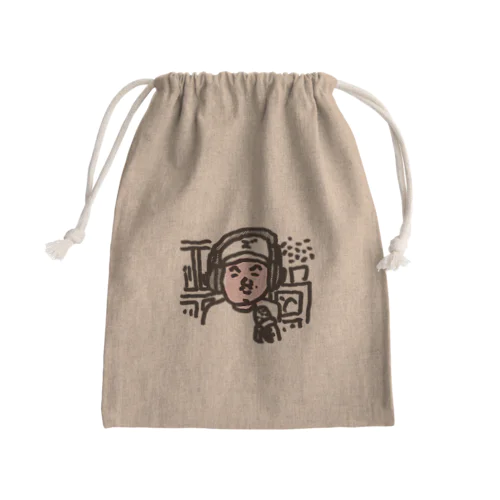 asazuma kenjiコラボ イラスト Mini Drawstring Bag