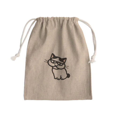 しろちゃん Mini Drawstring Bag