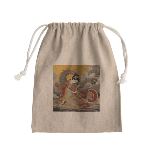 赤龍を従えた女神 Mini Drawstring Bag