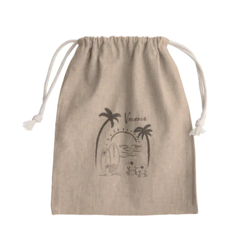 バカンス Mini Drawstring Bag