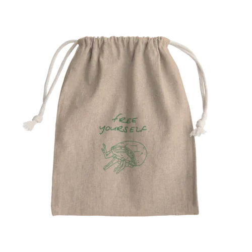 YULUシリーズ　-KEBABU- Mini Drawstring Bag