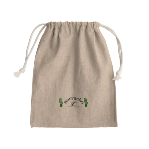 Borracho logo Mini Drawstring Bag