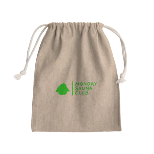 MONDAY SAUNA CLUB Mini Drawstring Bag