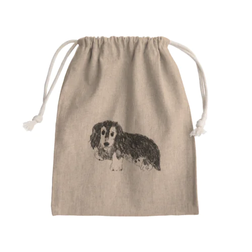 dog ダックスフント Mini Drawstring Bag