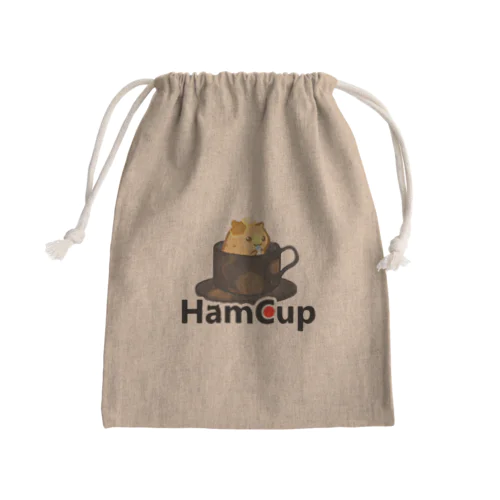 HamCup公式きんちゃく Mini Drawstring Bag