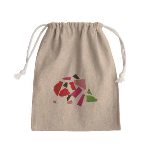 切り絵おさかな by 5-year-old Mini Drawstring Bag