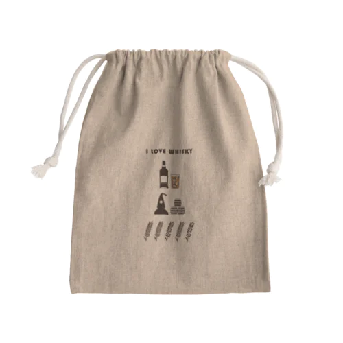 I LOVE WHISKEY-03 Mini Drawstring Bag