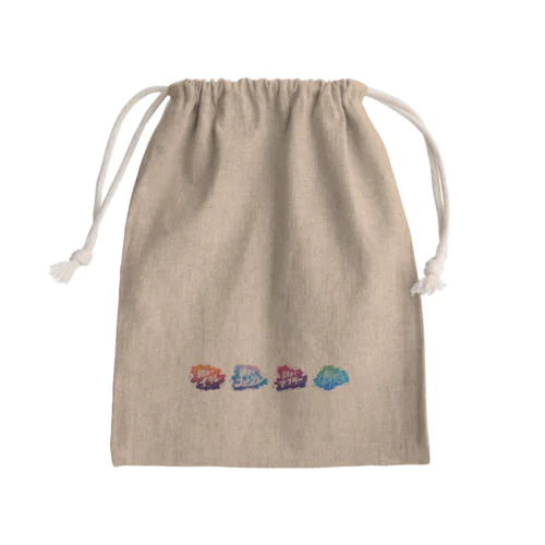 #朝までシリーズ Mini Drawstring Bag