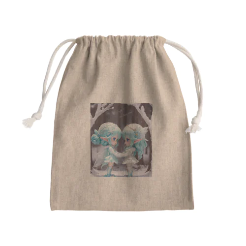 いつも一緒だよ　氷の妖精たち Mini Drawstring Bag