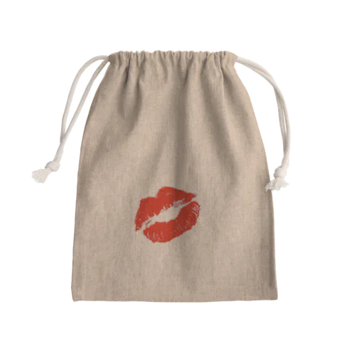 カラーに口紅 Mini Drawstring Bag