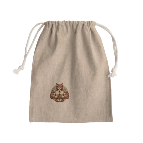 マッスルキャット　キジ虎 Mini Drawstring Bag